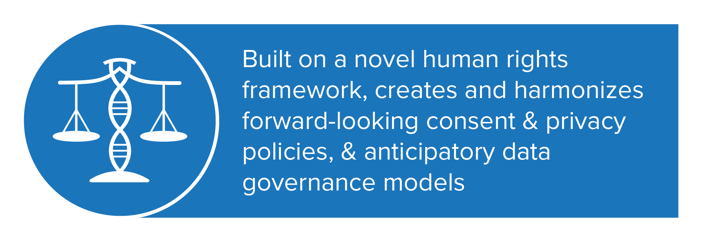 Built on a novel human rights framework, REWS creates and harmonises forward-looking consent and privacy policies, and anticipatory data governance models.