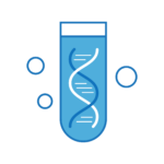 clinical genomics lab icon circle